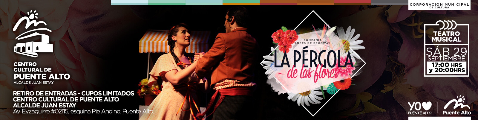 “La Pérgola de las Flores, el musical” en el Centro Cultural de Puente Alto.