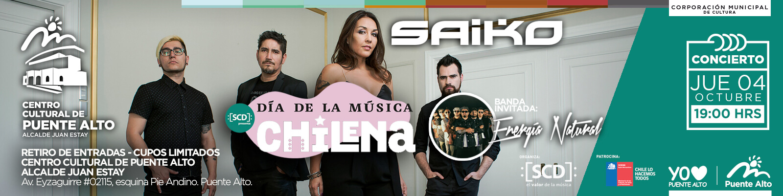 ¡Celebremos el Día de la Música Chilena junto a la banda SAIKO!