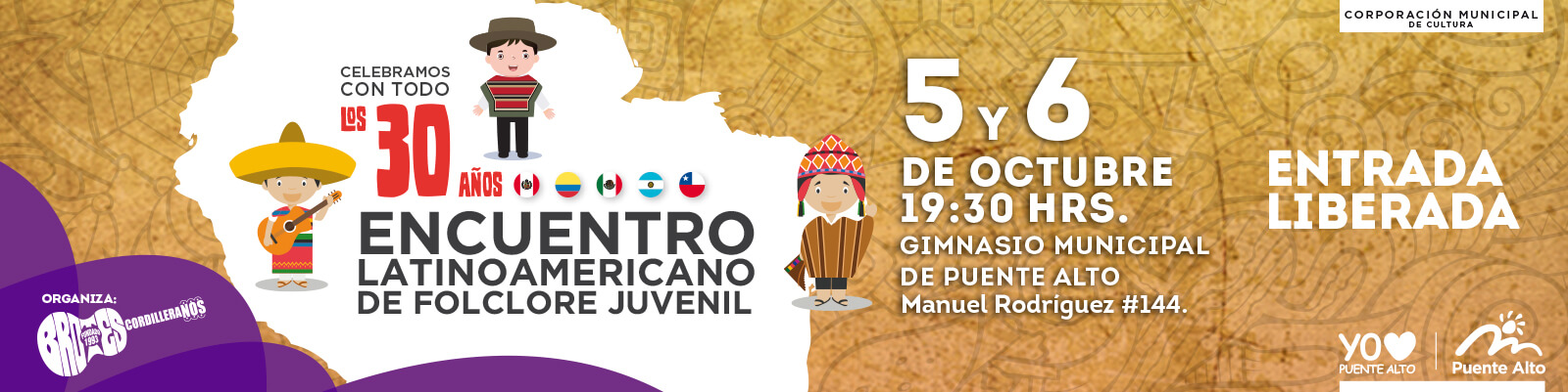 El Encuentro Latinoamericano de Folclore Juvenil cumple 30 años de historia en nuestra comuna.