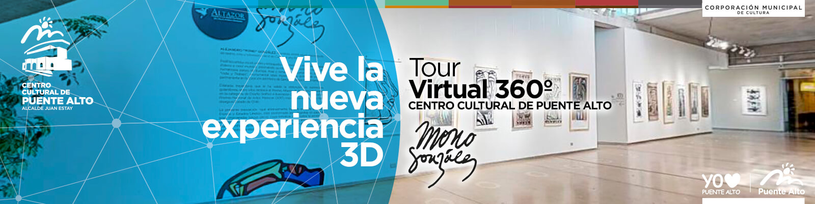VIVE LA NUEVA EXPERIENCIA 3D: Tour Virtual 360° Centro Cultural de Puente Alto.