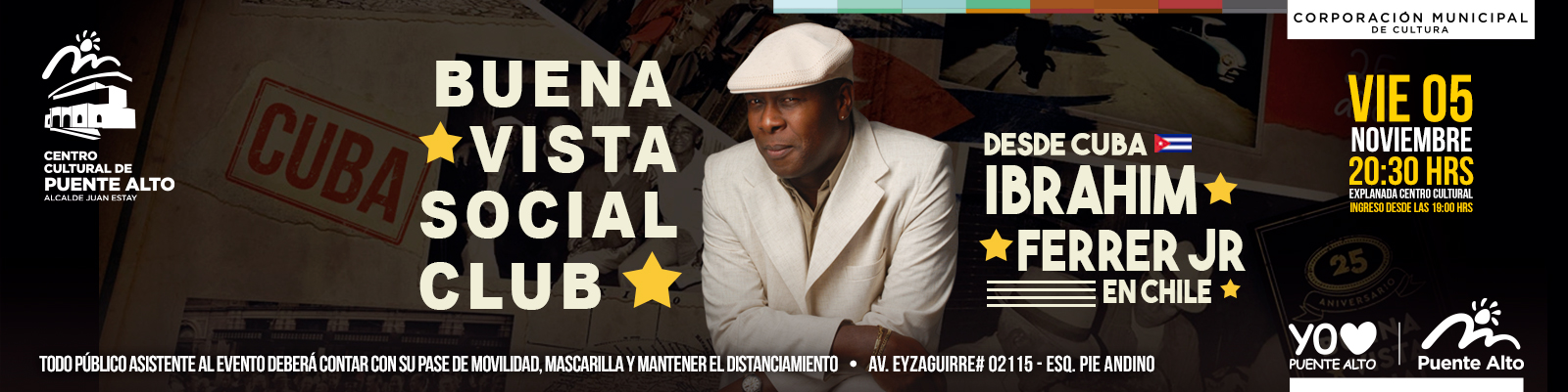 Desde Cuba llega a Puente Alto el legado de Buena Vista Social Club, junto a Ibrahim Ferrer Jr.
