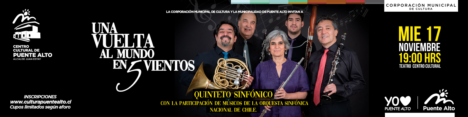 Recorramos el mundo junto a músicos de la Orquesta Sinfónica Nacional de Chile