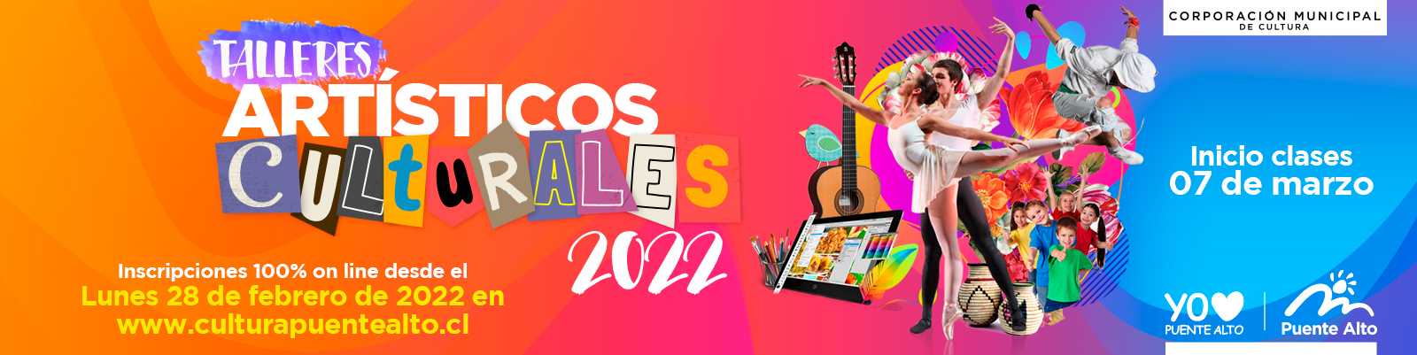 Participa en nuestros Talleres Artísticos Culturales 2022