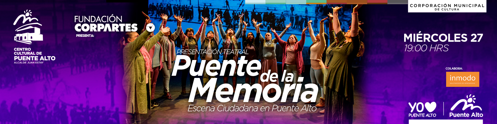 LA CORPORACIÓN CULTURAL Y CORPARTES PRESENTAN: “ESCENA CIUDADANA EN PUENTE ALTO”