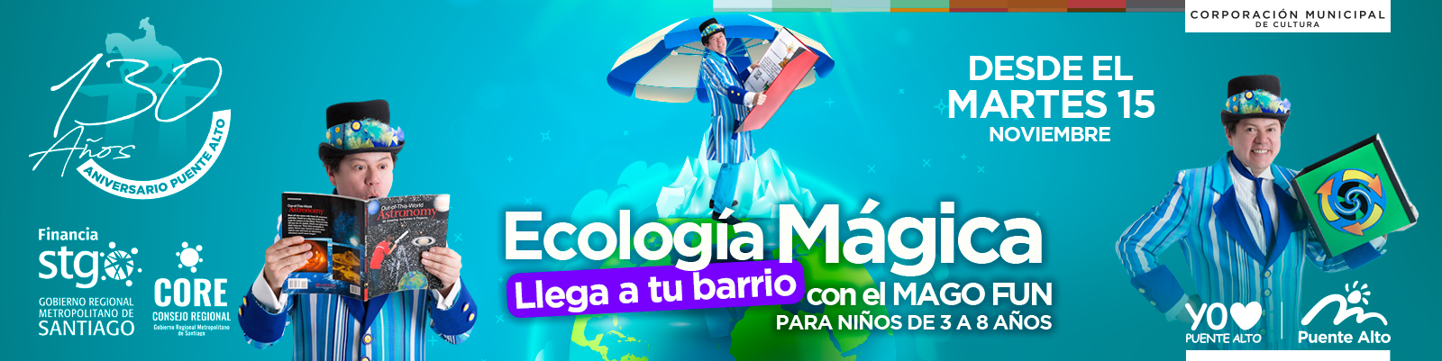 ESPECTÁCULO ITINERANTE DE MAGIA RECORRERÁ PUENTE ALTO