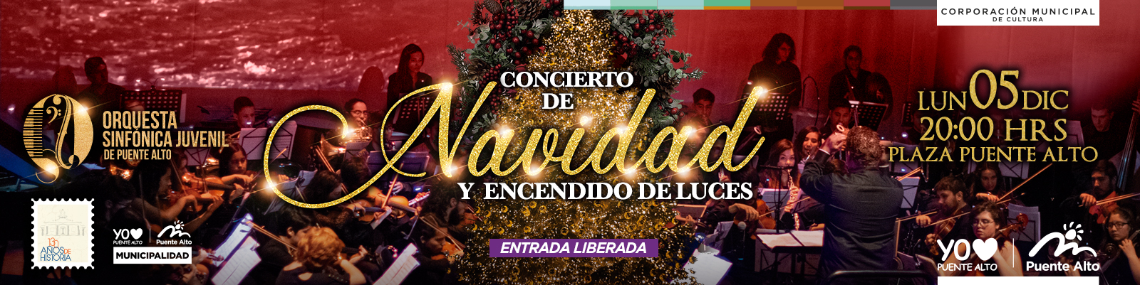 PUENTE ALTO INICIA LAS CELEBRACIONES NAVIDEÑAS CON CONCIERTO SINFÓNICO