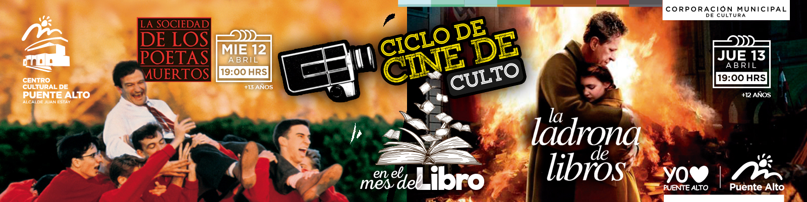 CINE DE CULTO EN EL MES DEL LIBRO