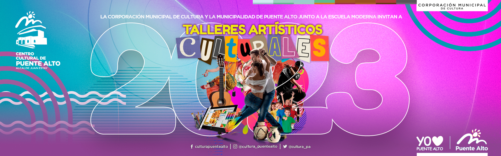 Banner Noticias y Eventos de la Corporación Cultural de Puente Alto