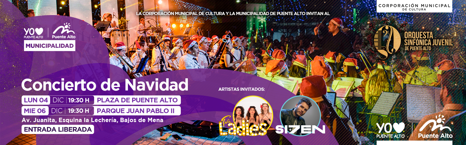 Banner Noticias y Eventos de la Corporación Cultural de Puente Alto