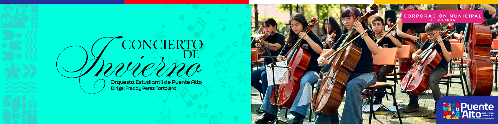 Puente Alto celebra el talento juvenil: Concierto de Invierno “Todos juntos: Fiesta Sinfónica Estudiantil”