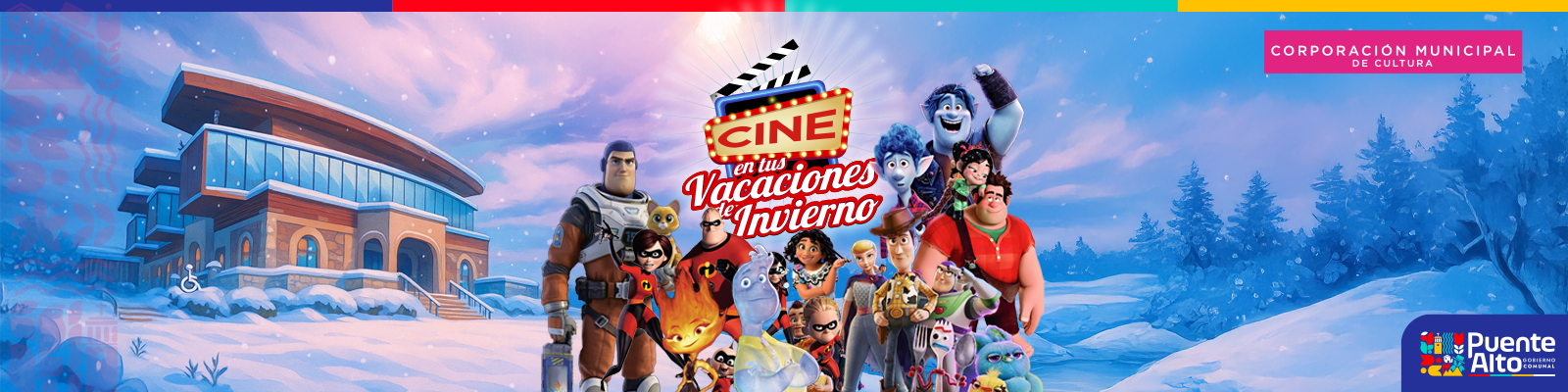 Vacaciones de Invierno en Comunidad: Cine Infantil Gratuito en el Centro Cultural de Puente Alto
