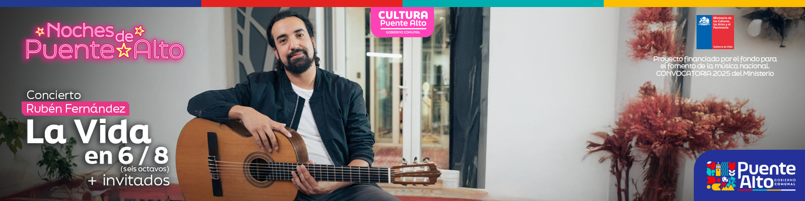 Que hable la guitarra: Rubén Fernández presenta “La vida en 6/8” en Noches de Puente Alto