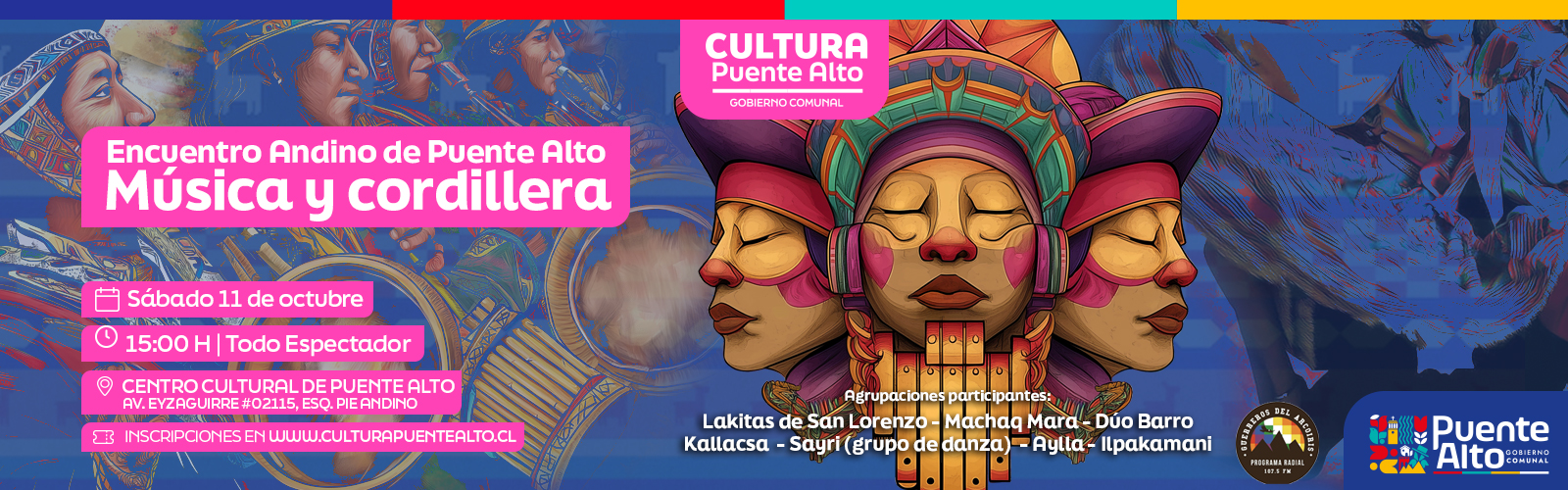 Banner Noticias y Eventos de la Corporación Cultural de Puente Alto