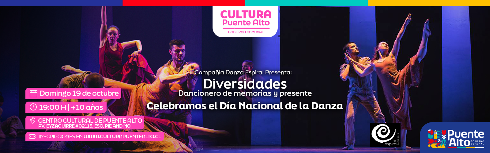 Banner Noticias y Eventos de la Corporación Cultural de Puente Alto